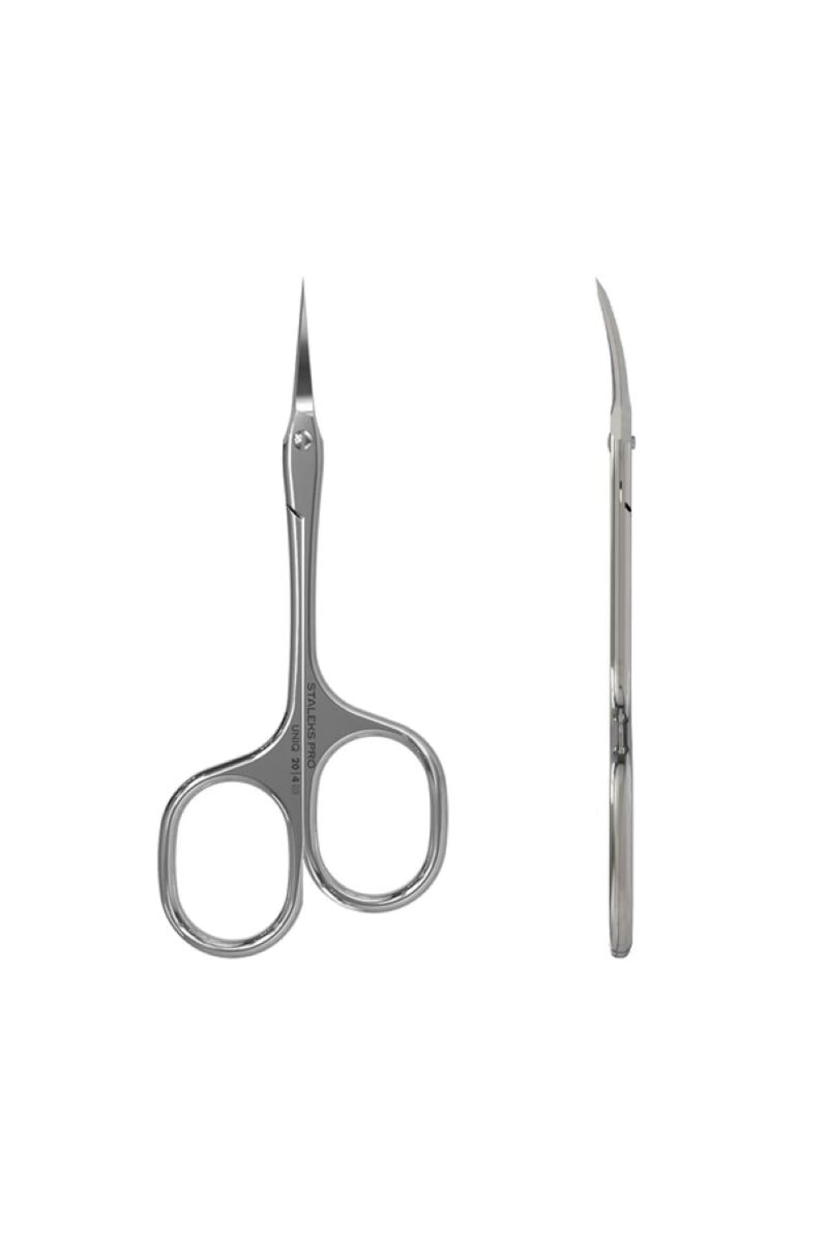 Staleks Asymmetric UNIQ 20 Type 4 Cuticle Scissors – Asymmetric Rings with Left-Lowered Handle