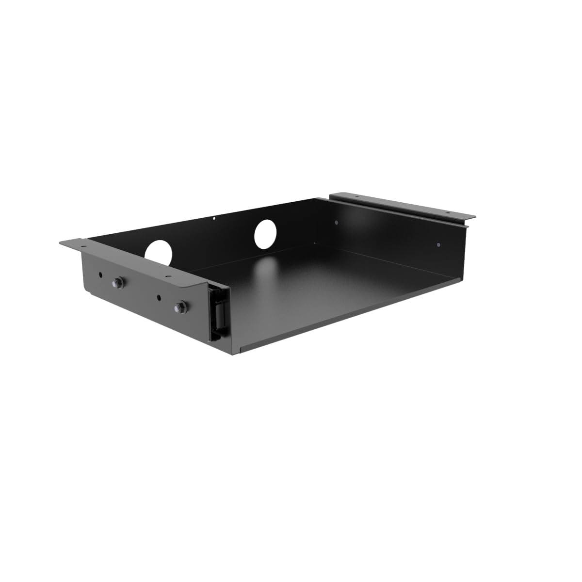 Mofangtech 13 inch Under Desk Slide Out Storage Shelf, Sliding Under Desk Tray Drawer for Standing Desks, Workstations, Cabinet or Gaming