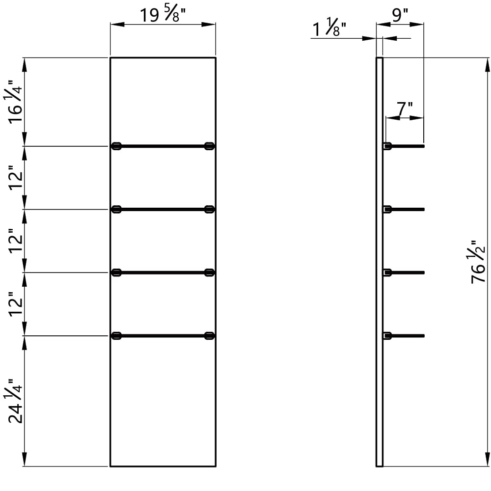 Dir Retail Product Display Shelf for Beauty Salon - Vina, Silver