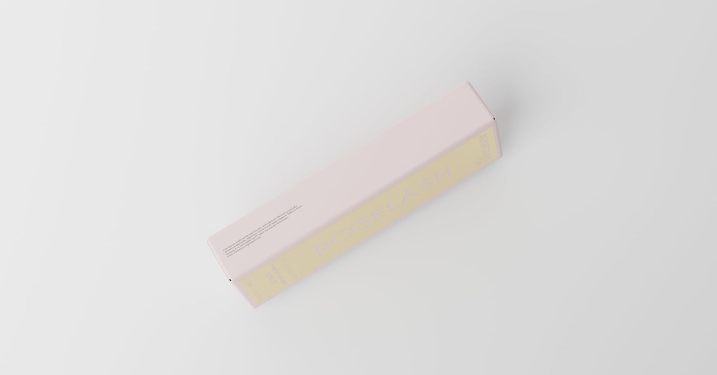 ROSEGOLD ROSELASH Advanced Eyelash Growth Serum Lash Serum Eyelash Enhancer for Fuller Longer Thicker Lashes - 95% Natural Made in France - Hormone Free Fragrance Free Vegan Cruelty Free