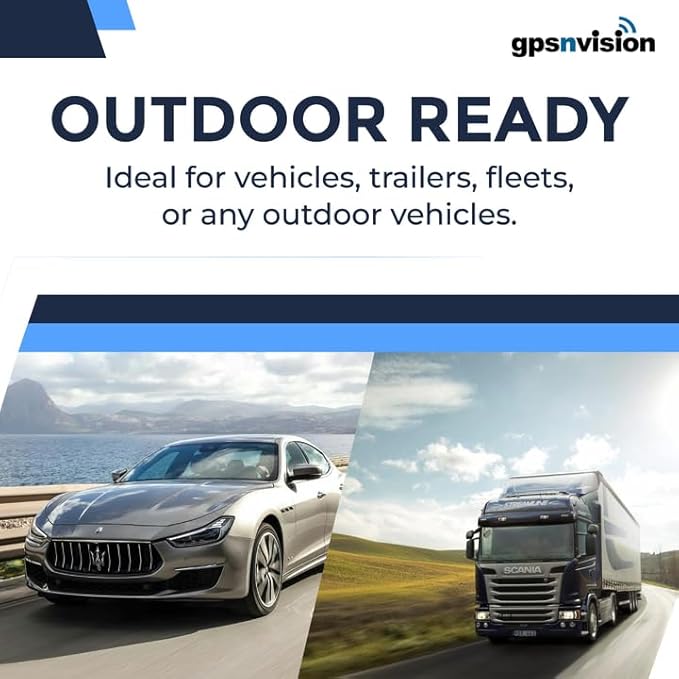 Wired GPS Tracker for Vehicles – No Monthly Fee, NO Subscription – Real-Time 4G Tracking, SIM Included, Trip History, GeoFence, Driving Alerts, Hardwired Hidden Tracking Device for Fleets