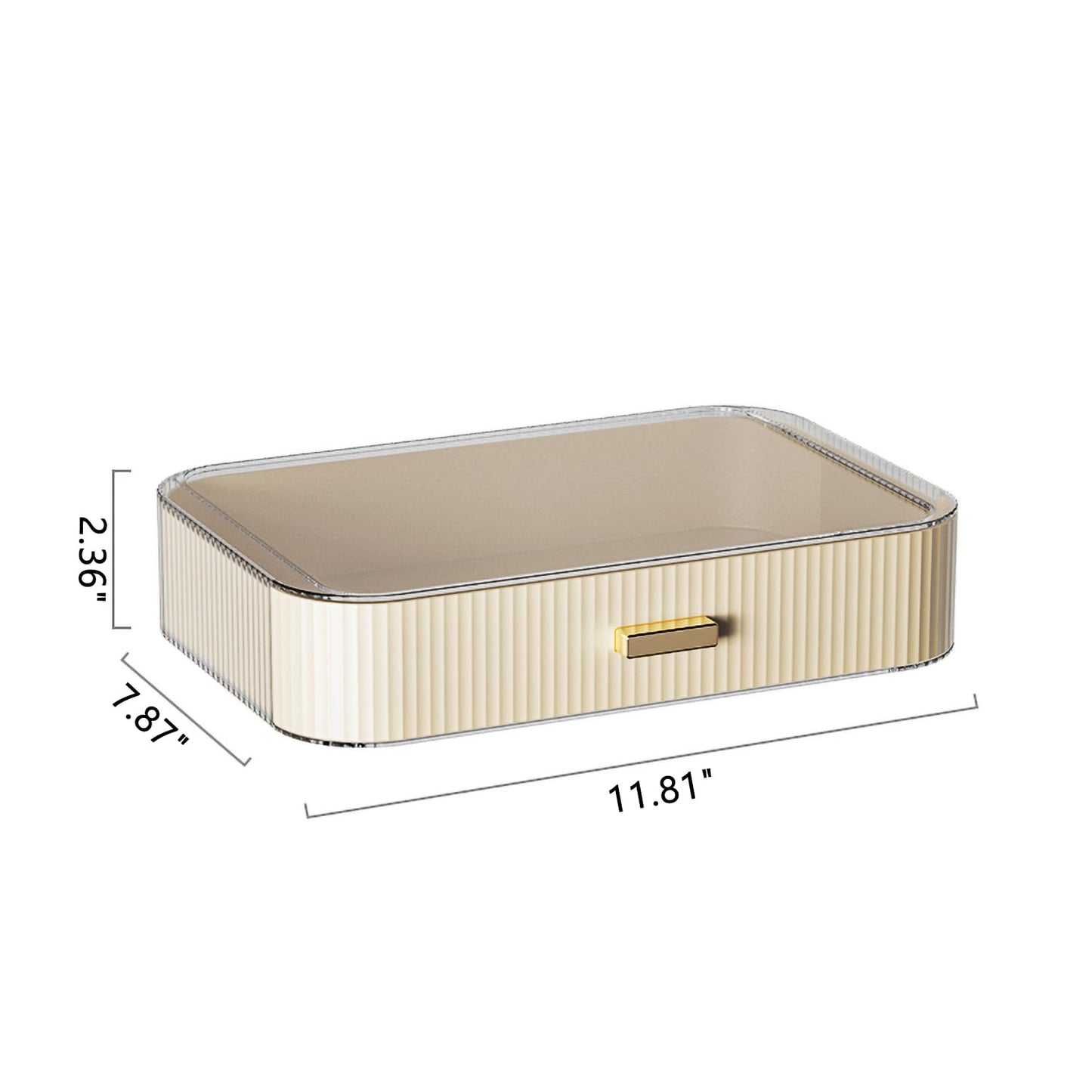 MIUOPUR Stackable Makeup Organizer Drawers, Bathroom Vanity Organizers and Storage, Ideal for Desk and Dresser Countertops, Great for Cosmetics, Skincare, Lipsticks, Nail Care, Cream