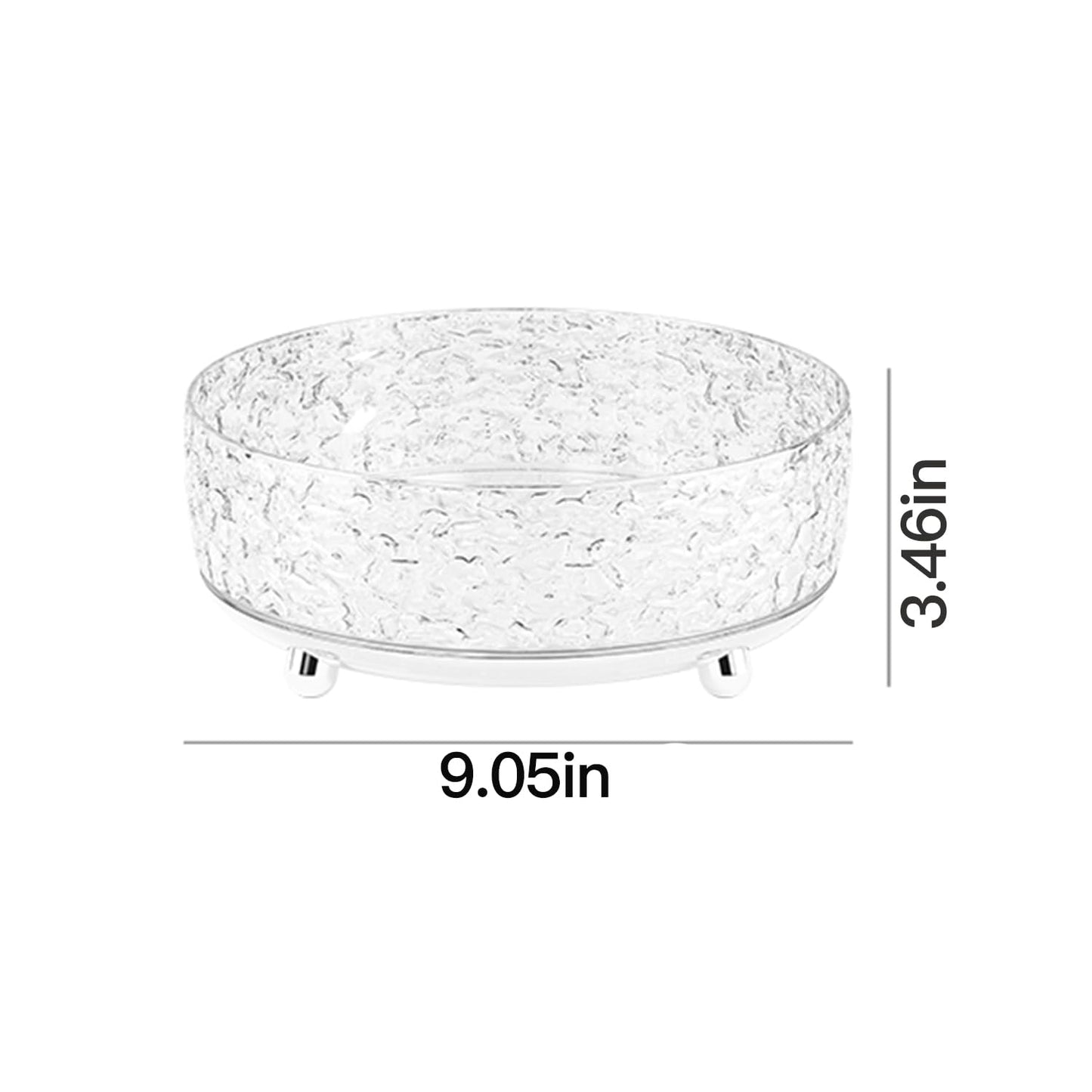 JUPITER WARRIOR Makeup Brush Holder with Lid and 360 Rotating Makeup Organizer for Dresser Bathroom Countertop and Kitchen, Ideal Gift for Girlfriend Wife Friends (Clear)