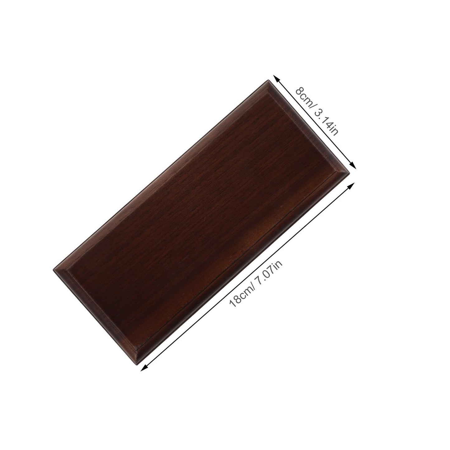 Anneome Wooden Display Stand for Action Figures and Planters, Natural Walnut Wood Material, Stable and Secure Multifunctional Riser Base Holder for Home Decoration and Car Display