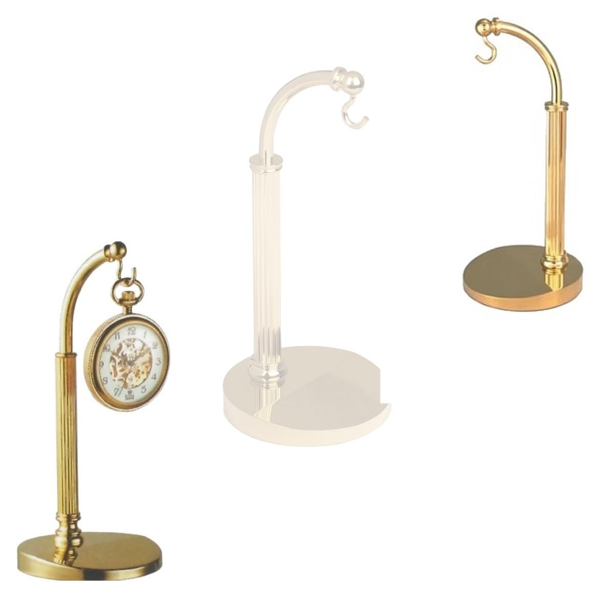 TAURISH Pocket Watch Stand Half Arch Stand Arched Holder Display Gold Tool (Watch Not Included)