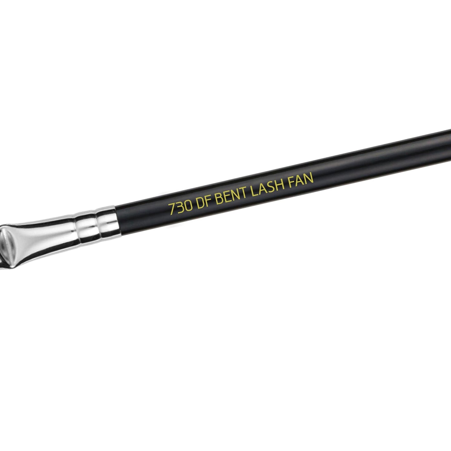 Bdellium Tools Professional Makeup Brush - Maestro Series 730 Bent Mascara Fan - With Soft Synthetic Fibers, For Applying Mascara (Black, 1pc)