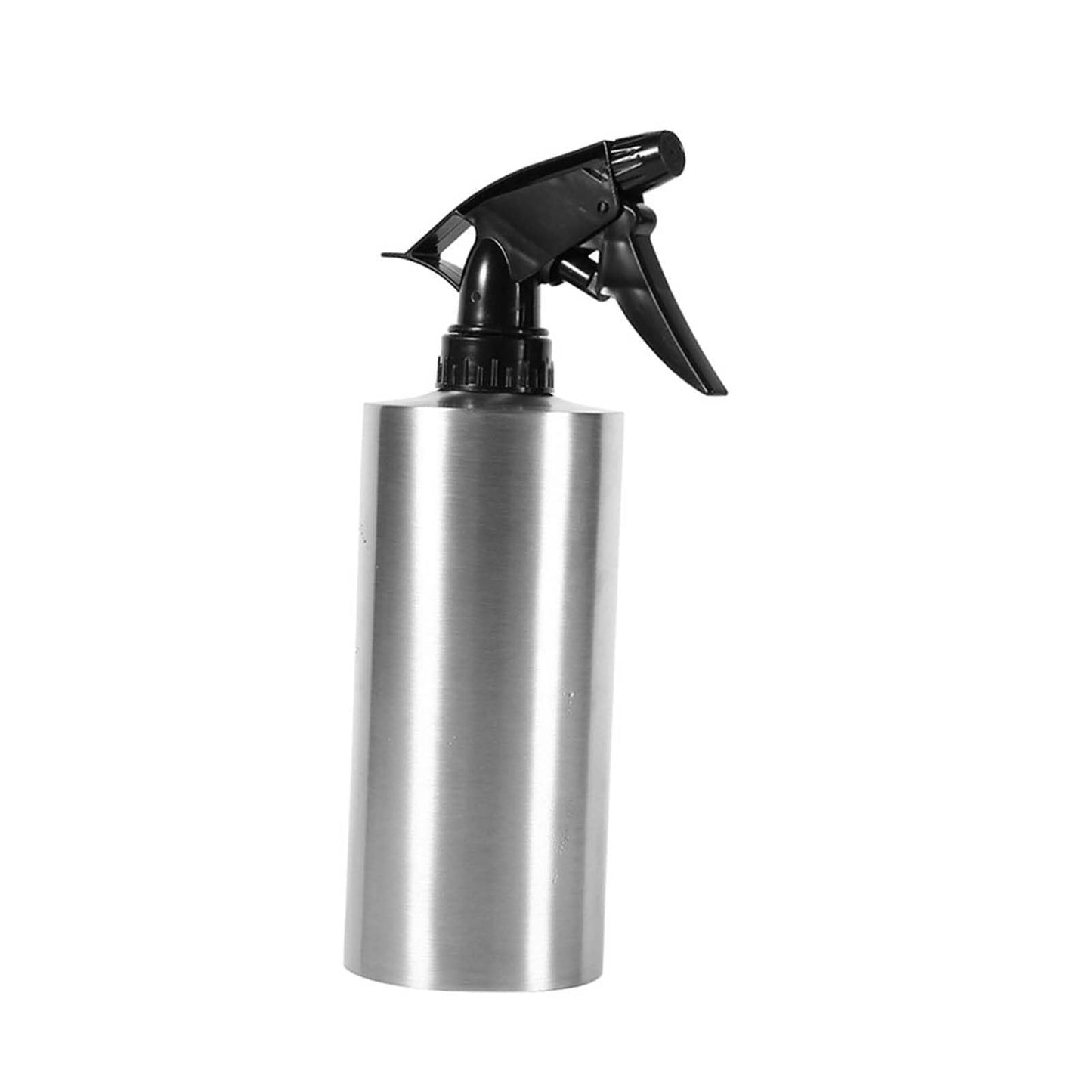 Stainless Steel Spray Bottle, Lightweight Pump Pressure Watering Pot Empty Refillable Cans for Home Kitchen Bathroom (550ml)
