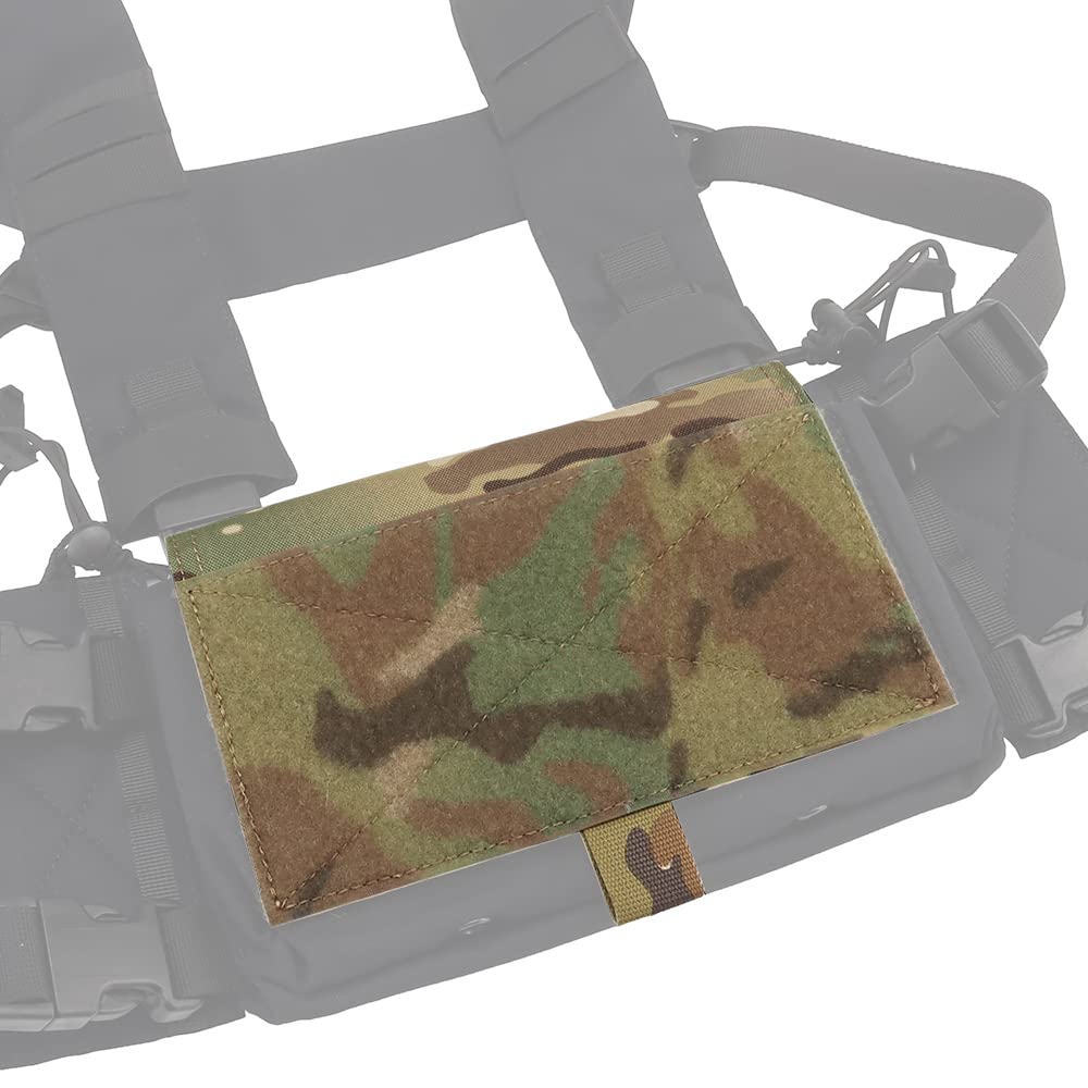 Tactical Full Flap Hook Loop Hanging Front Panel Cover Chest Rig Pouch Accessories
