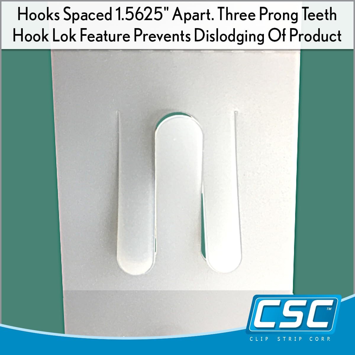 Clip Strip 25 Pack Merchandising Strips & S Hooks, 21" L w/ 12 Hook Positions and Header, Hanging Product Display Bundle