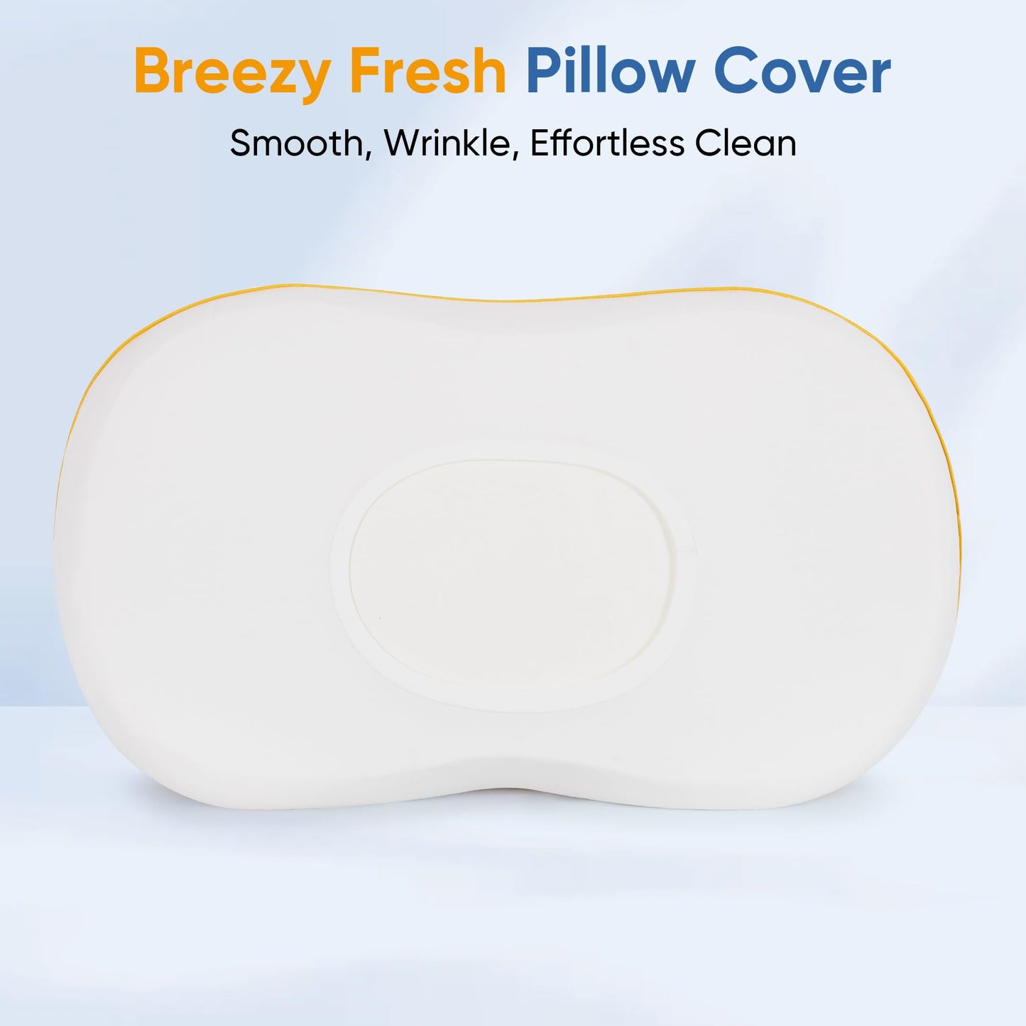 Justsafe Side Sleeper Pillow - Cooling Cervical Neck Pillow for Side Sleeping, Memory Foam Pillows for Back and Stomach Sleepers - Ergonomic Bed Pillow for Neck and Shoulder Pain Relief