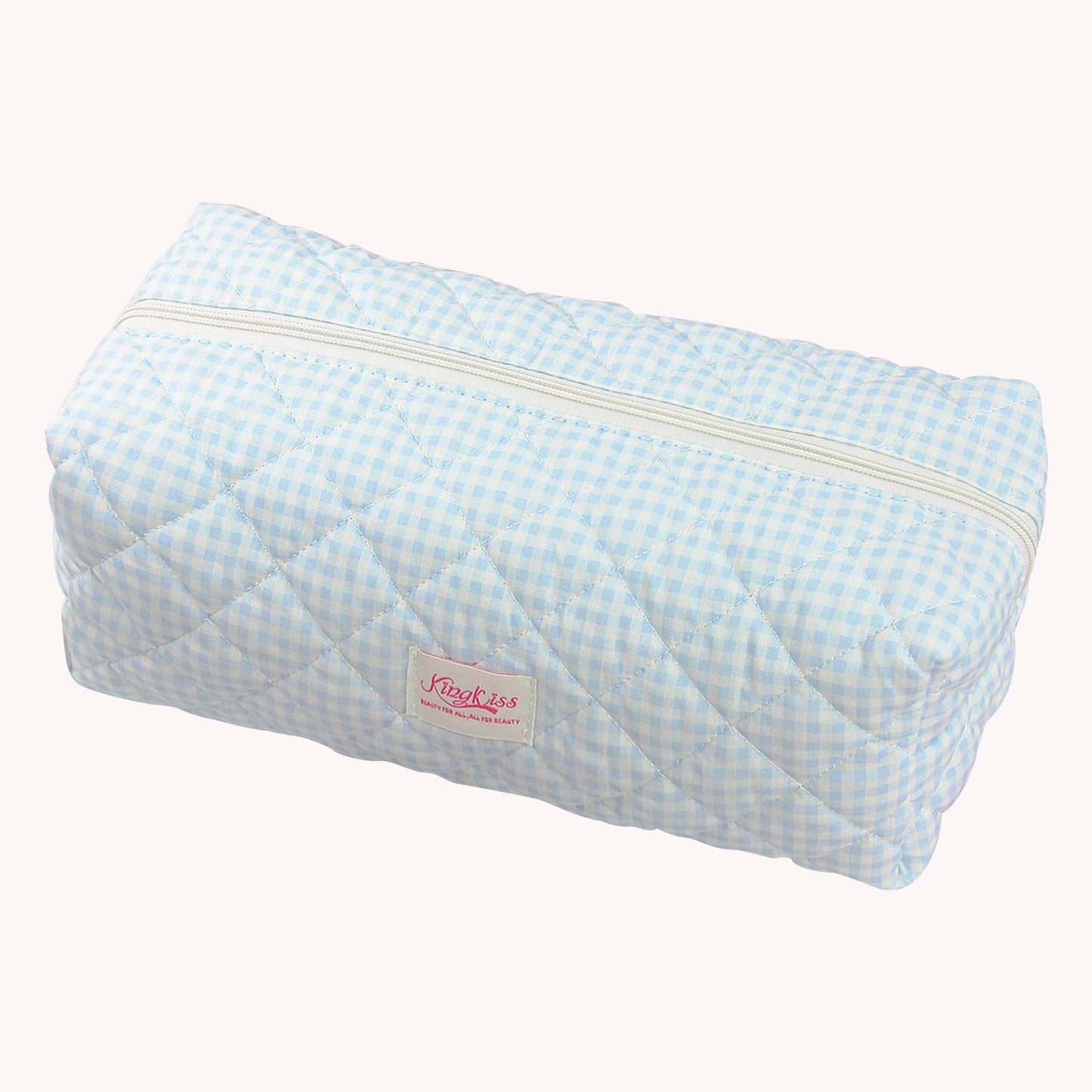 CEUTNIZ Hair Tools Travel Bag Compatible for Dyson Airwrap Cute Floral Hair Tools Organizer Case for Shark Flexstyle (Blue Plaid)