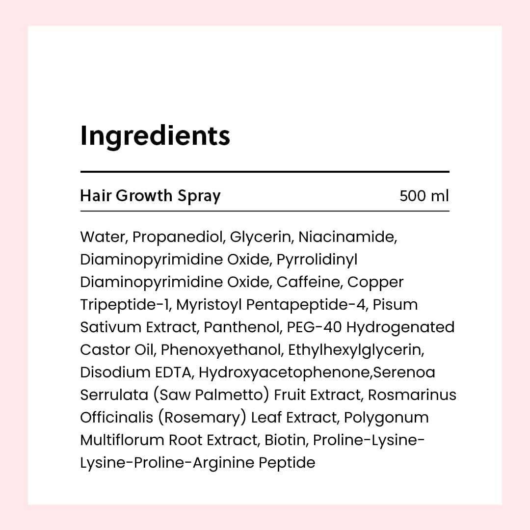 ForChics Hair Growth Serum for Women- Results in 4 Weeks- Hormone Free Hair Regrowth Treatment - For Thinning Hair Loss - Fast Absorbing Non-Greasy Scalp Spray 50ml
