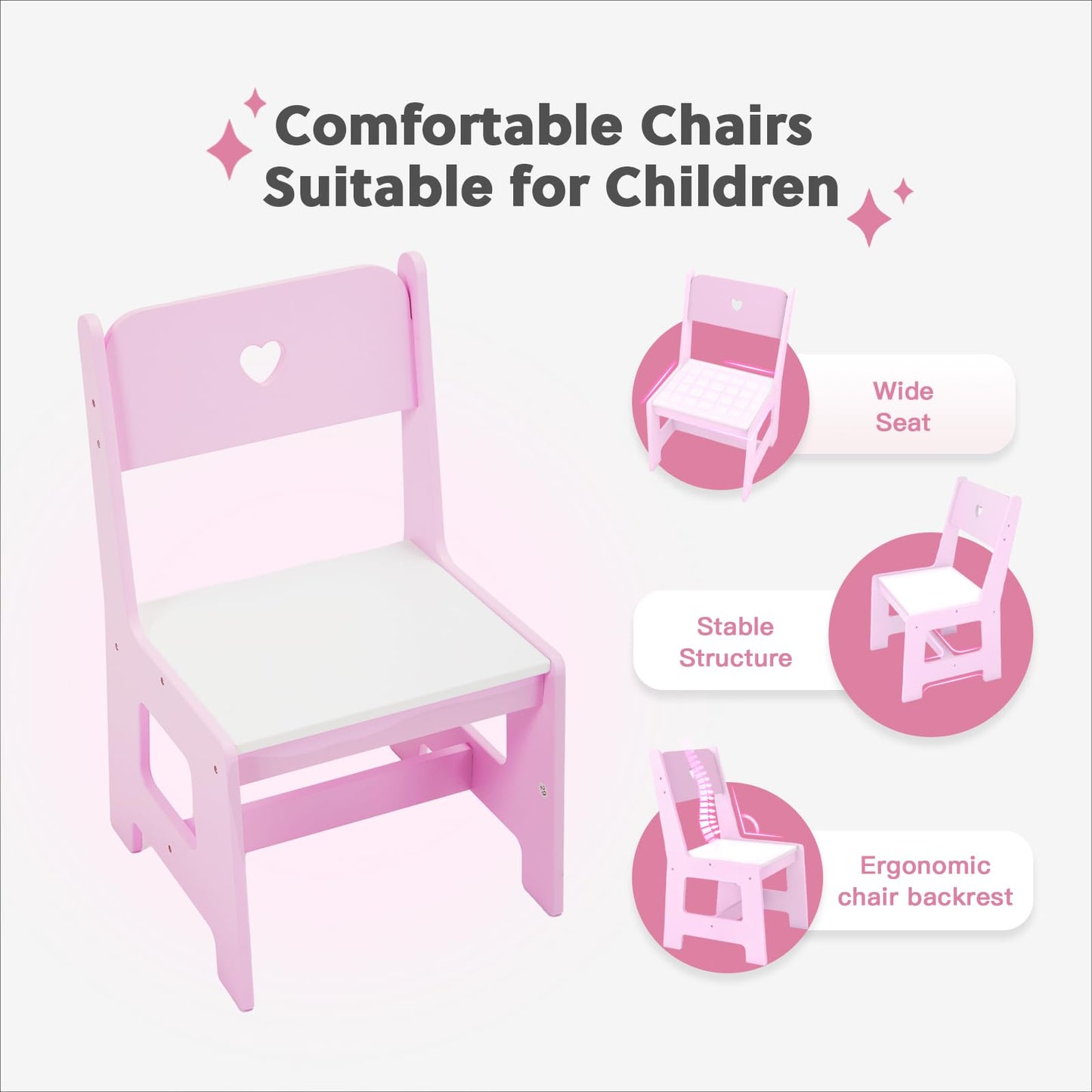 Frogprin Kids Vanity with Lights and Chair, Princess Makeup Vanity Desk with Mirror Bookshelf Storage Cabinet,3 in 1 Toddler Vanity Table,Makeup Dressing Table,Pretend Play Vanity for Little Girl-Pink