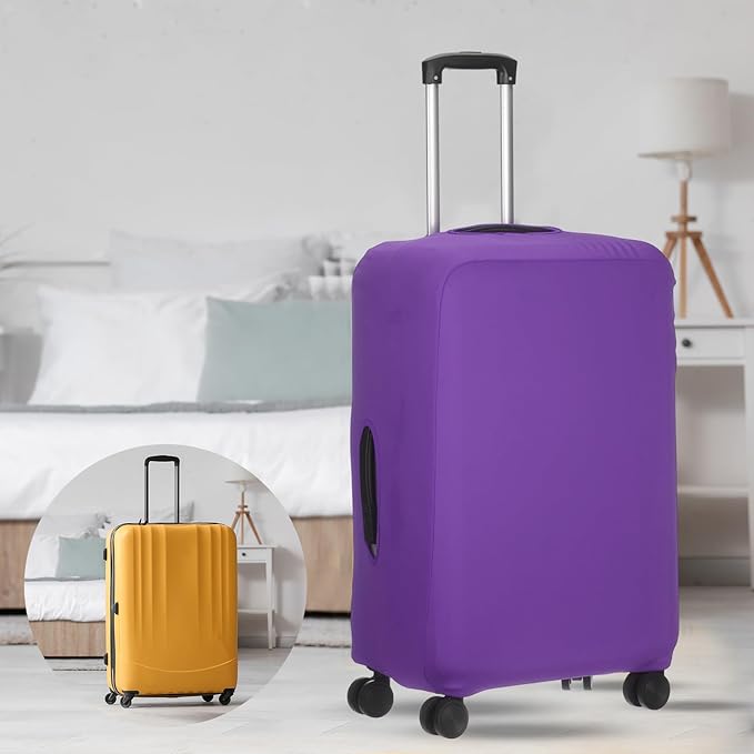 uxcell Travel Luggage Cover, Washable Suitcase Covers for Luggage Anti-scratch Suitcase Protector Elastic Baggage Protective, Fits 29-32 Inch Suit Case, Purple Blue