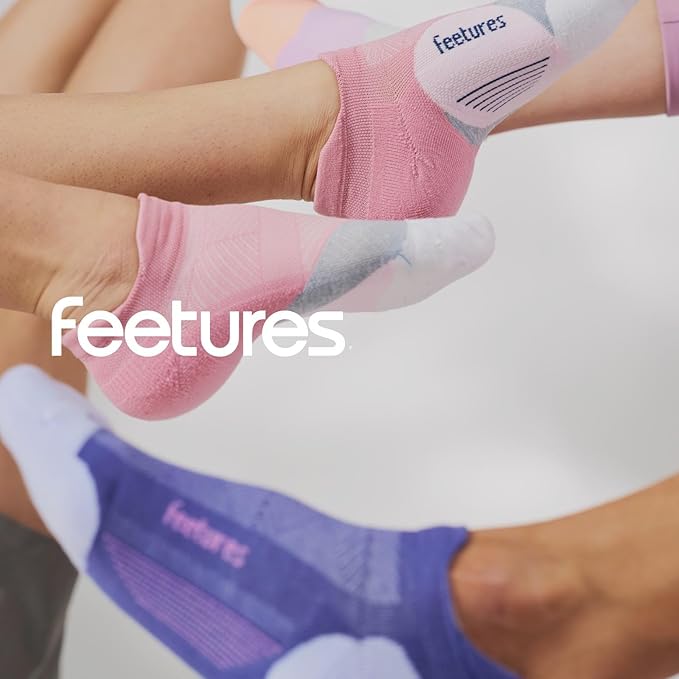 Feetures Elite Golf Max Cushion Tab Ankle Socks - Sport Sock with Targeted Compression