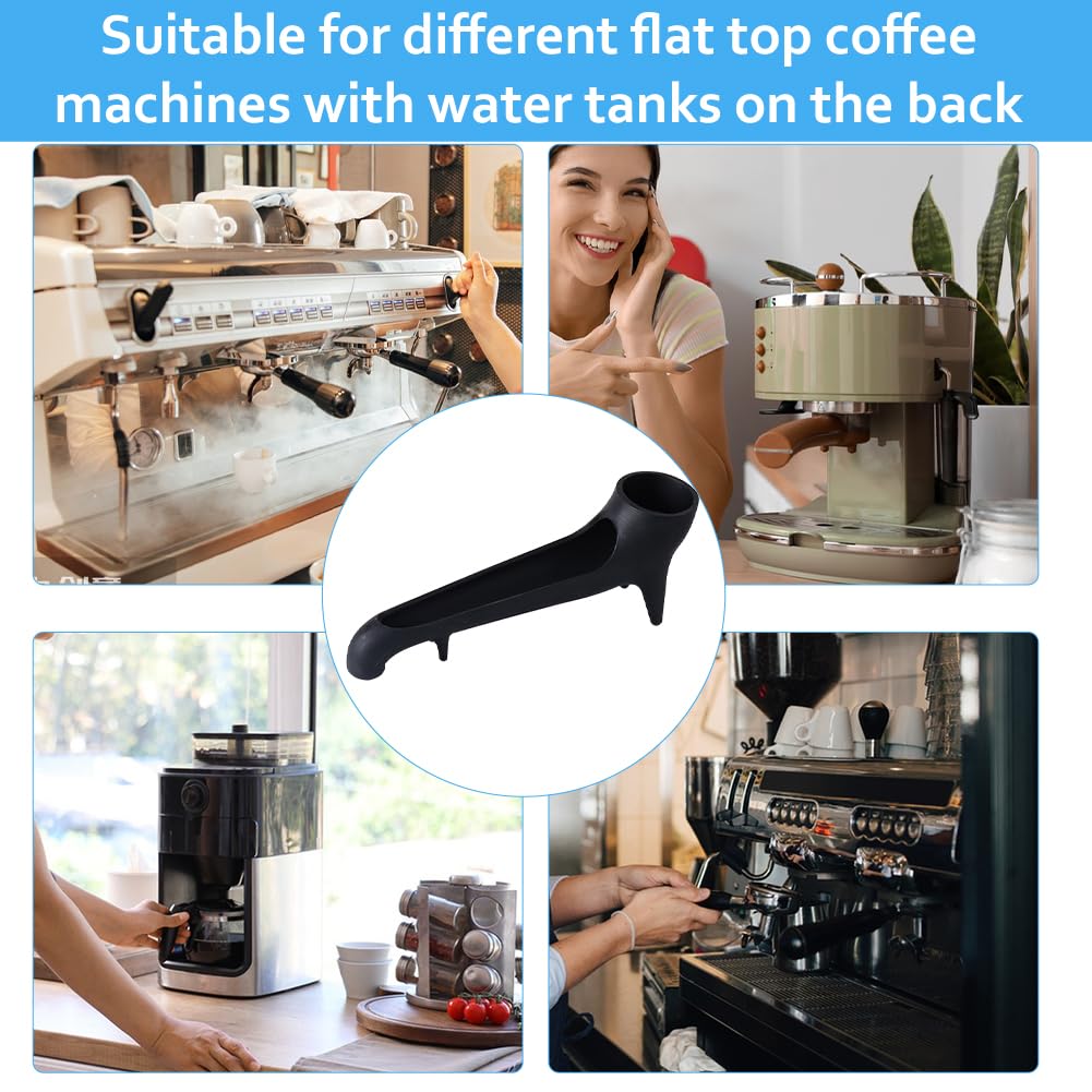 Coffee Machine Water Tank Access Funnel for Espresso Machine,Espresso Long Funnel with Water Tank at The Back for Coffee Maker,Long Waters Spout for All Flat Top Coffe Machines