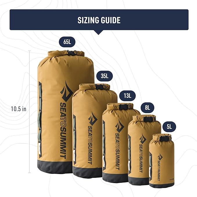 Sea to Summit Big River Dry Bag, Heavy-Duty Dry Storage, 35 Liter, Jet Black