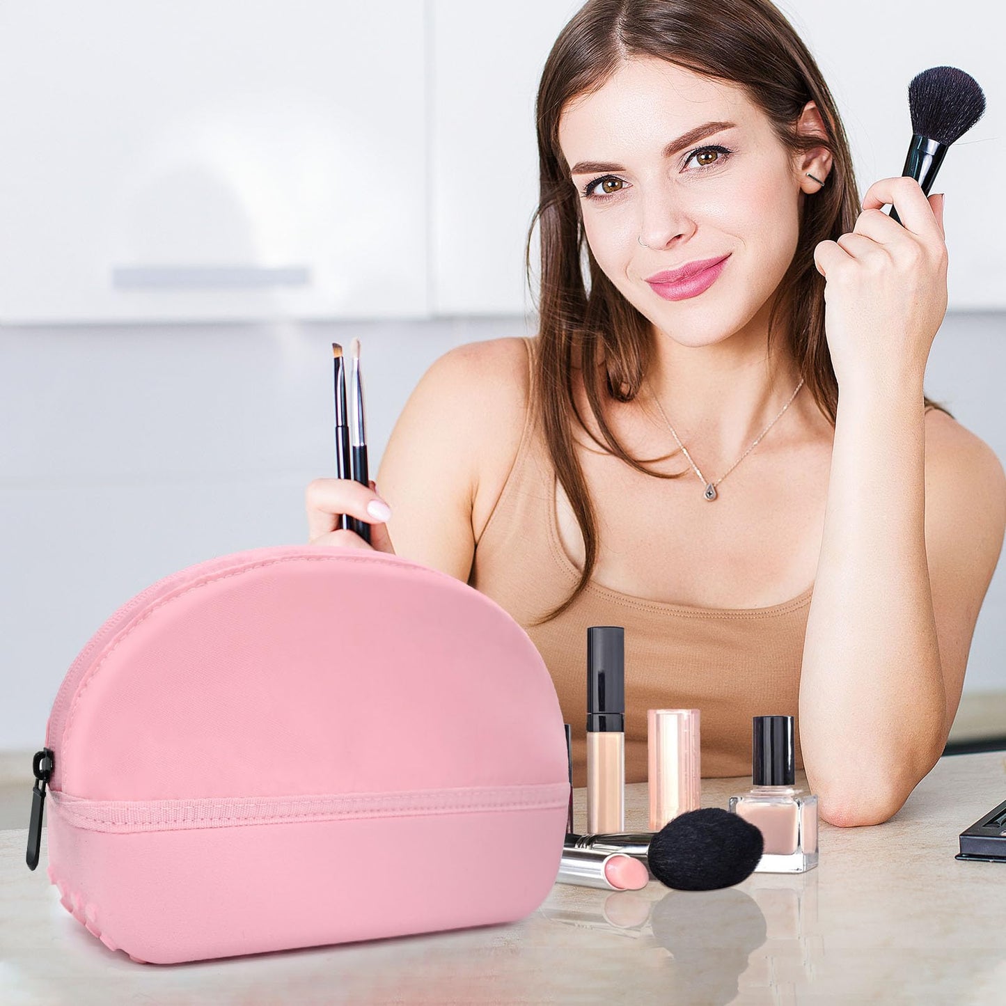 Juyeesm Cosmetic Makeup Bag for Bogg Bag, 8.7 x 6 x 2.8in Waterproof, Daily & Travel Beauty Organizer Case