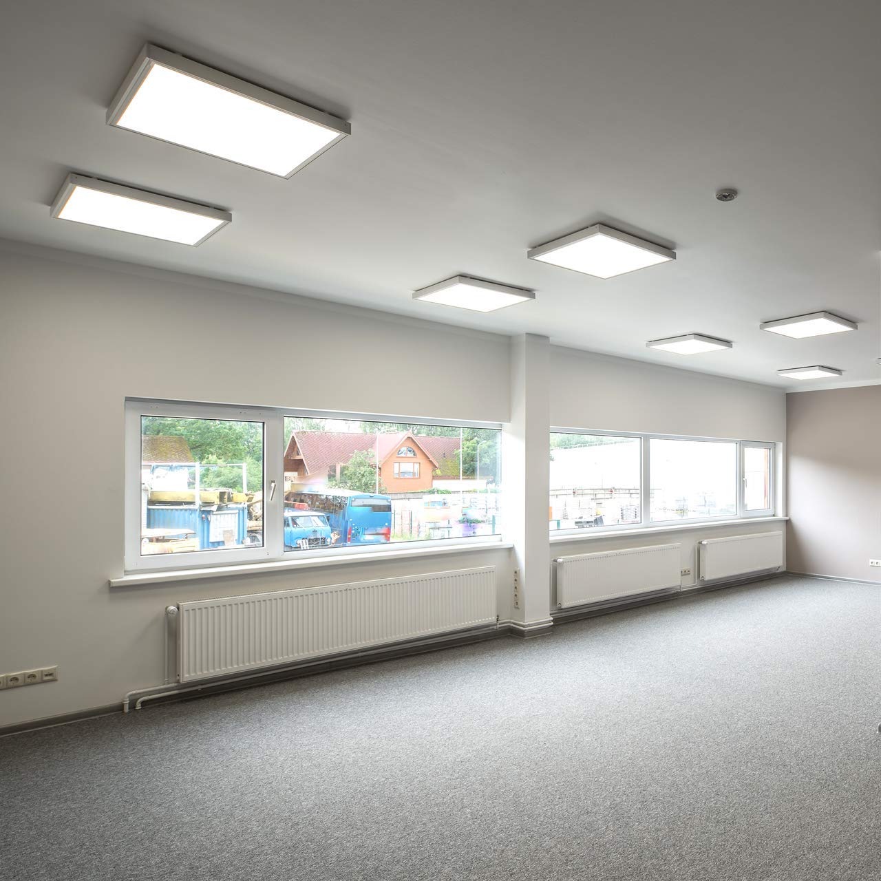 VocgoUU 6 Pack 2x2 Surface Mount Kit for LED Flat Panel Light - Aluminum 24x24 inch Ceiling Frame Kit, Not Include LED Panel Light