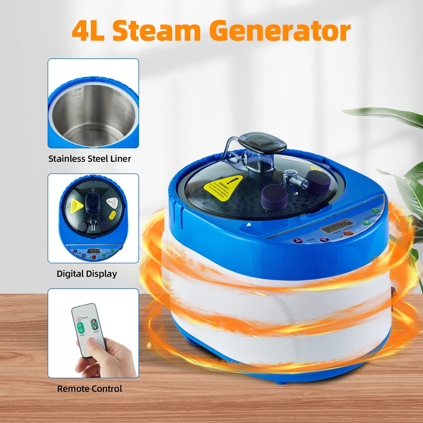 ZONEMEL Full Size Portable Steam Sauna Kit, Personal Full Body Home Spa for Detox, Relaxation, 4 Liters 1500 Watt Steamer, Remote Control, Timer, Foldable Chair (L31.5 x W31.5 x H55.1, 3 Windows)