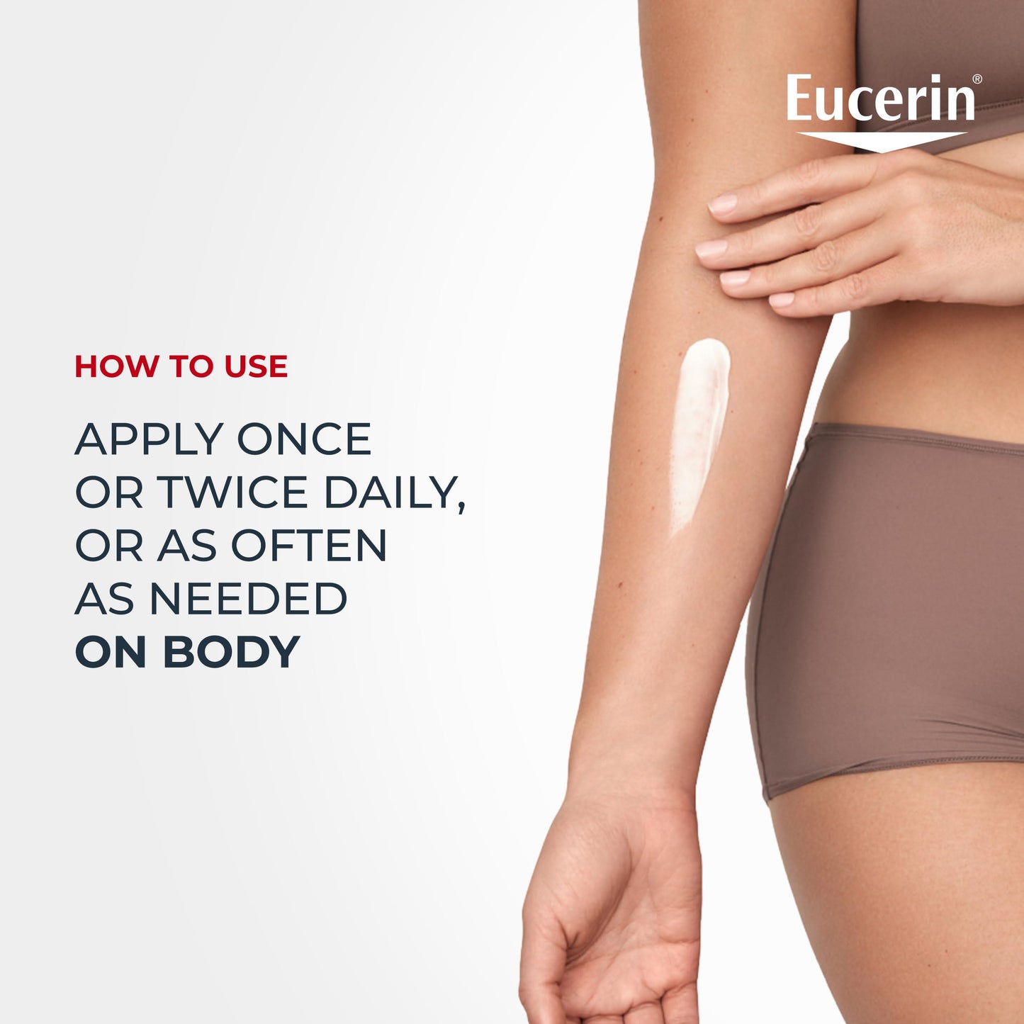 Eucerin Roughness Smoothing Body Lotion for Dry, Rough Skin, Urea Enriched Body Moisturizer, 16.9 FL OZ Pump Bottle