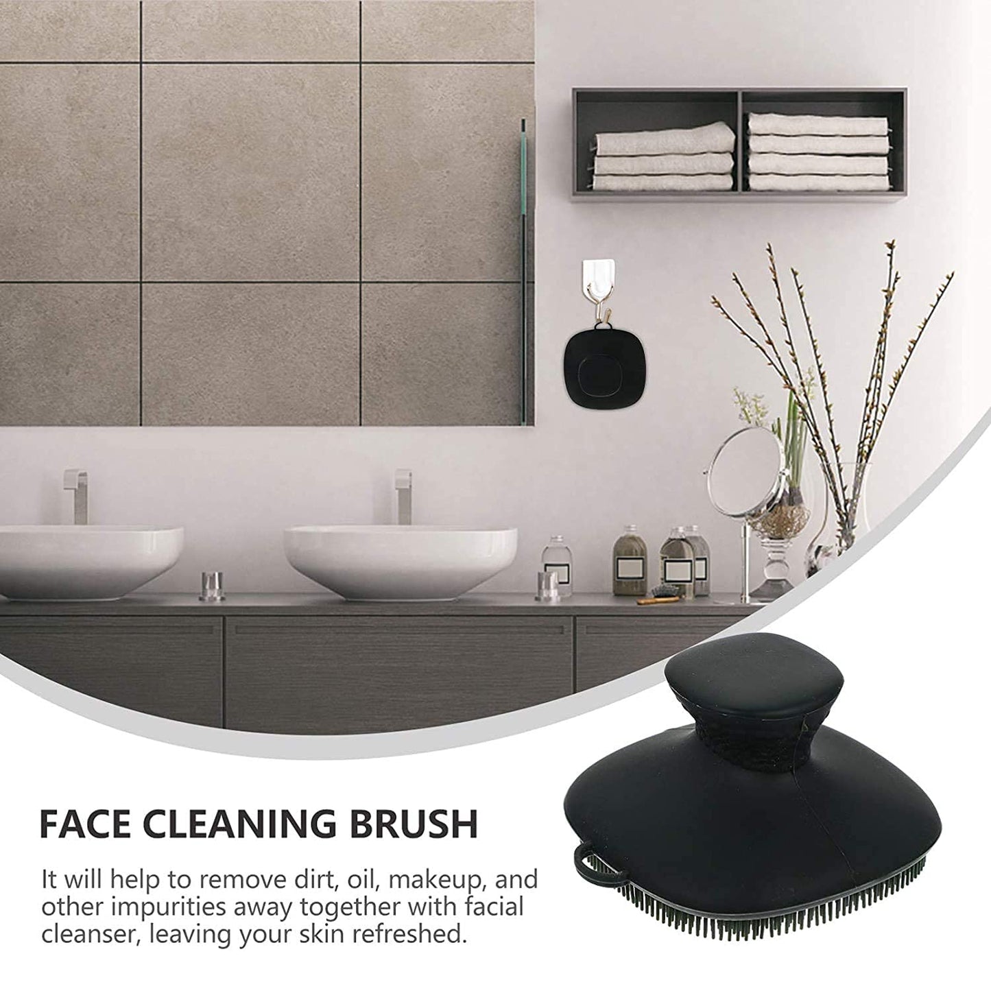 Face Scrubber 2Pack Silicone Face Scrubber for Men, Facial Cleansing Brush Silicone Face Wash Brush Manual Waterproof Cleansing Skin Care Face Brushes for and Exfoliating