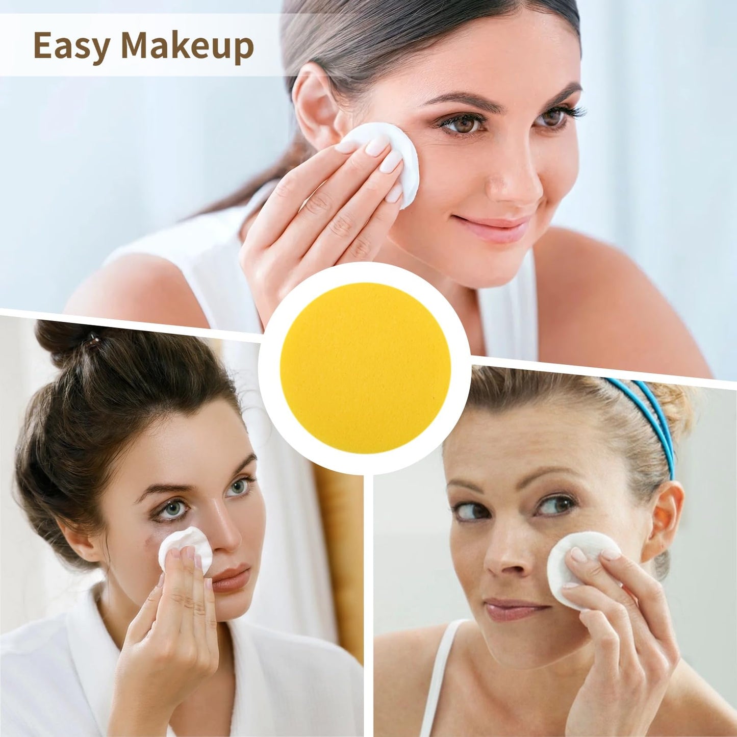 600 Pcs Compressed Facial Sponges for Estheticians - PVA Makeup Sponges Compact and Soft, Ideal for Daily Skincare and Makeup Application