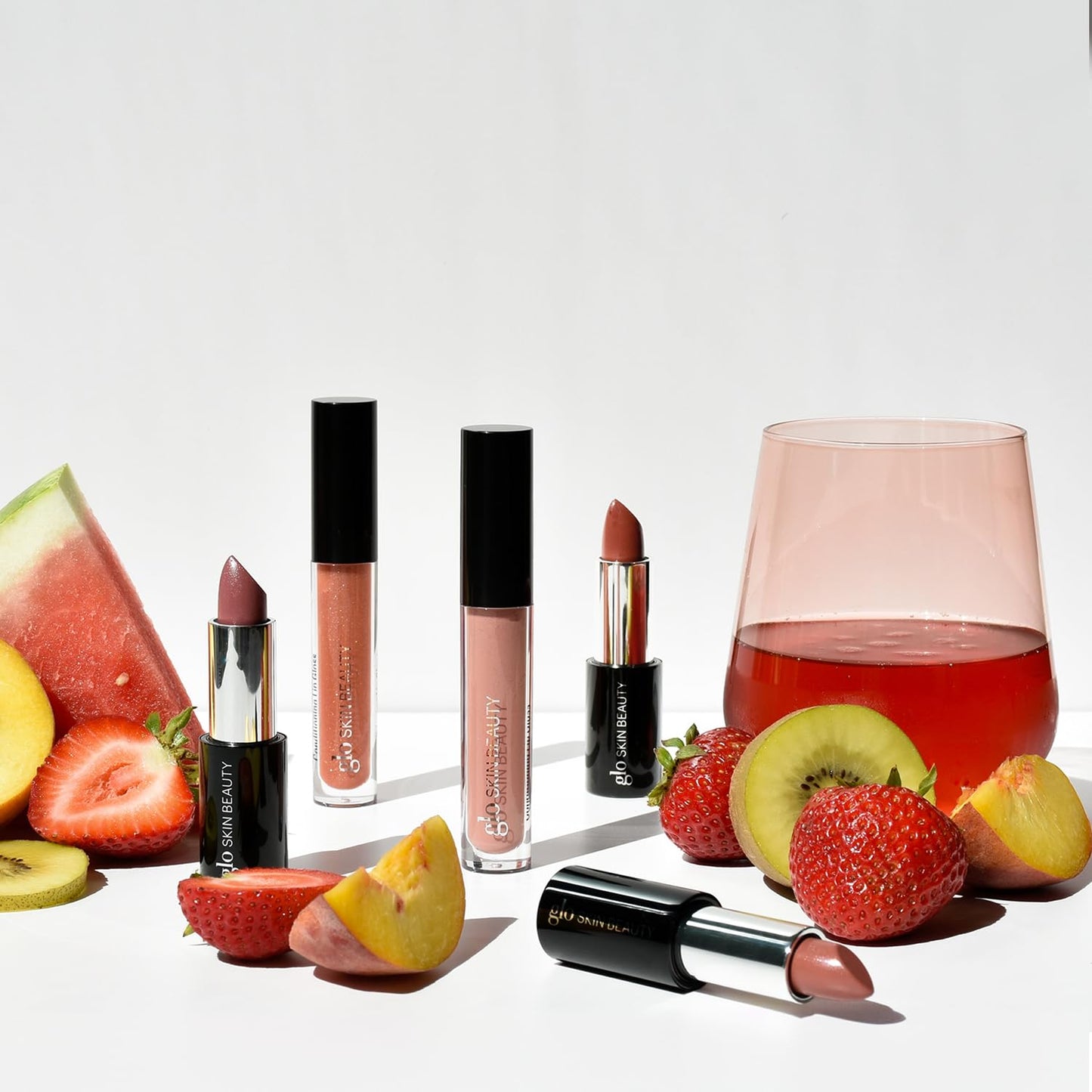 Glo Skin Beauty Satin Lipstick (Bare It All) | Nourishing Longwearing Lip Stick Packed with Skincare Benefits