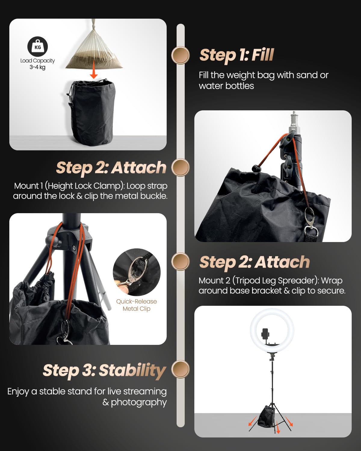 UBeesize 22'' Ring Light with 72'' Stand, 60W Large Ring Light with Phone Holder, Dimmable LED Light for Makeup Barber Stylist Tattoo YouTube TikTok Photography