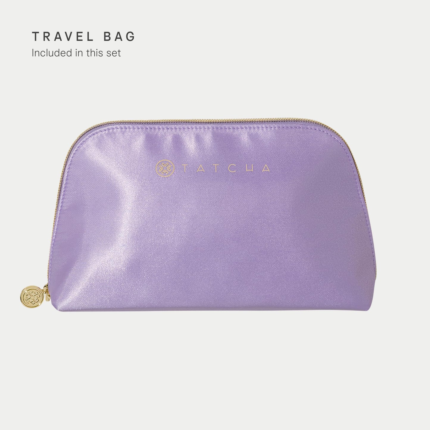 Tatcha's Travel Essentials Set - Trial-Size Bestselling Japanese Skincare - Travel Bag with a Mini Rice Wash, Dewy Skin Cream, Water Cream, and Kissu Lip Mask - TSA Friendly Kit & Gift Set