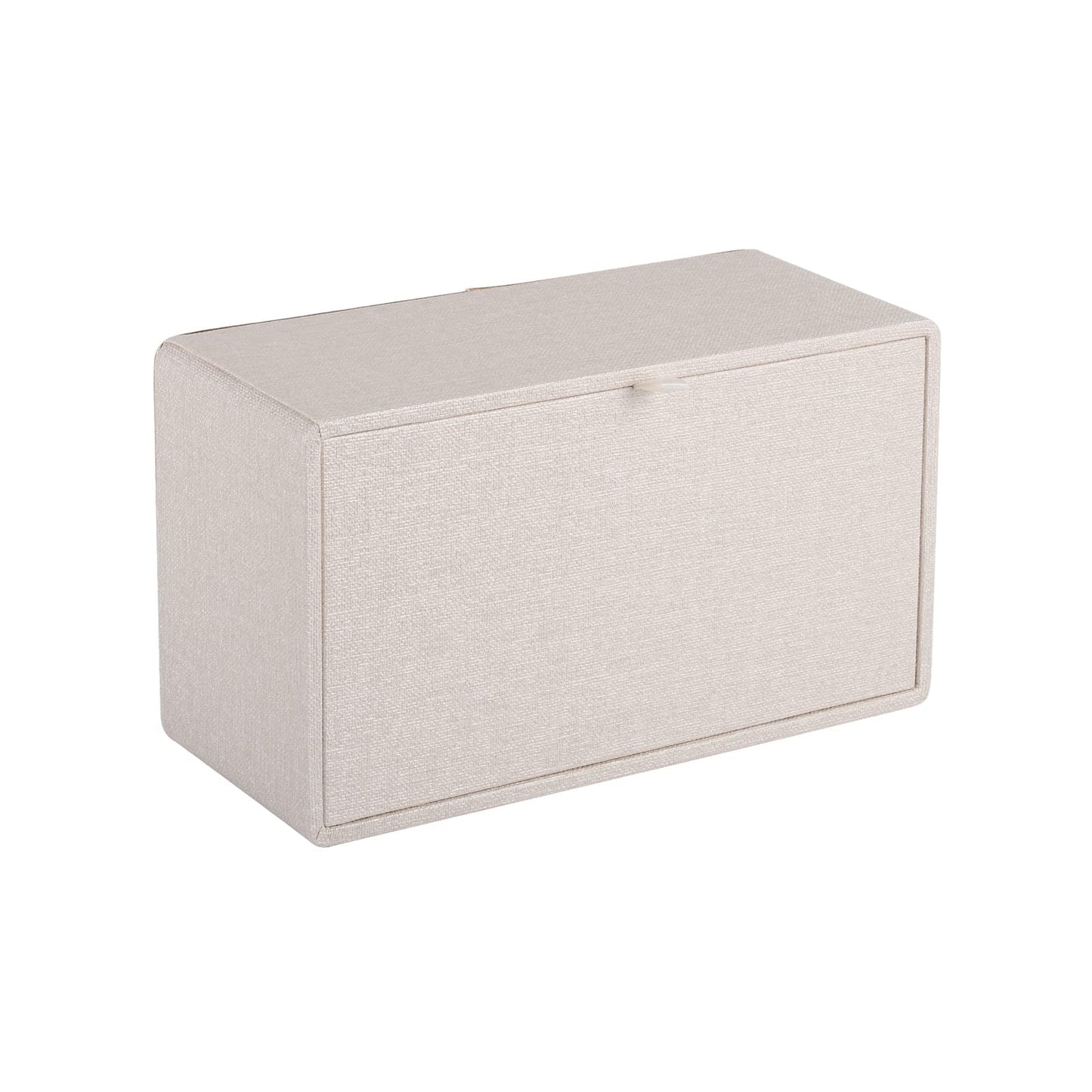 XNONE Tissue Box Cover Rectangle Tissue Box Holder PU Leather Facial Organizer with Magnetic Bottom,Decorative Napkin Caddy for Vanity Dresser Night Stand Table Countertop Home Office Car,Beige
