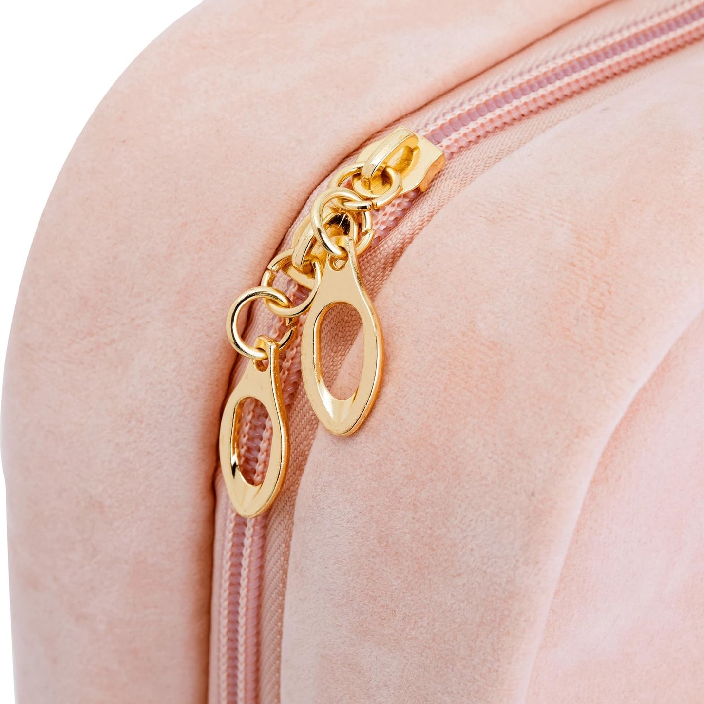 Glamlily Large Roll Up Hanging Toiletry Bag for Women, Pastel Pink Makeup Travel Organizer with S Hook for Cosmetics, Hair Accessories, Razors (13x4.5x9.75 In)