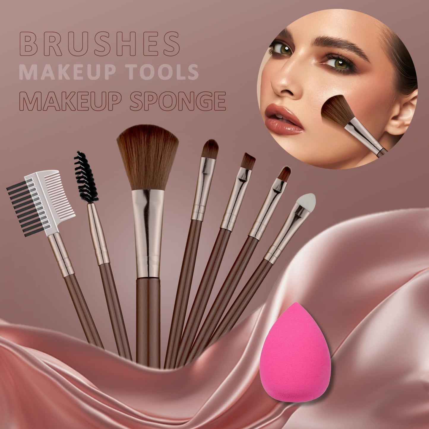 Makeup Set All in One Makeup Kit for Women and Teens Makeup Sets for Women Full Kit Makeup kits for teens Makeup Gift Set for Girls (Brown)