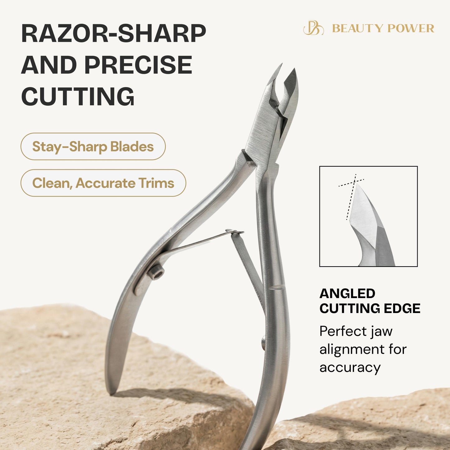 Beauty Power 9 in 1 Professional Manicure Pedicure Set - Stainless Steel Nail Clippers, Nano File, Cuticle Nipper, Scissors, Tweezers, Travel PU Leather Case for Men & Women - Father's Day - Brown