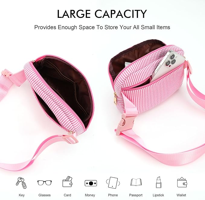 YOOLIFE Christmas Gifts for Girls Kids | Birthday Gifts for 3 4 5 6 7 8 9 10 11 12 13 Year Old Girl | Initial Fanny Pack Belt Bag Purse | Stocking Stuffers for Girls Teen Daughter Sister | Blue S