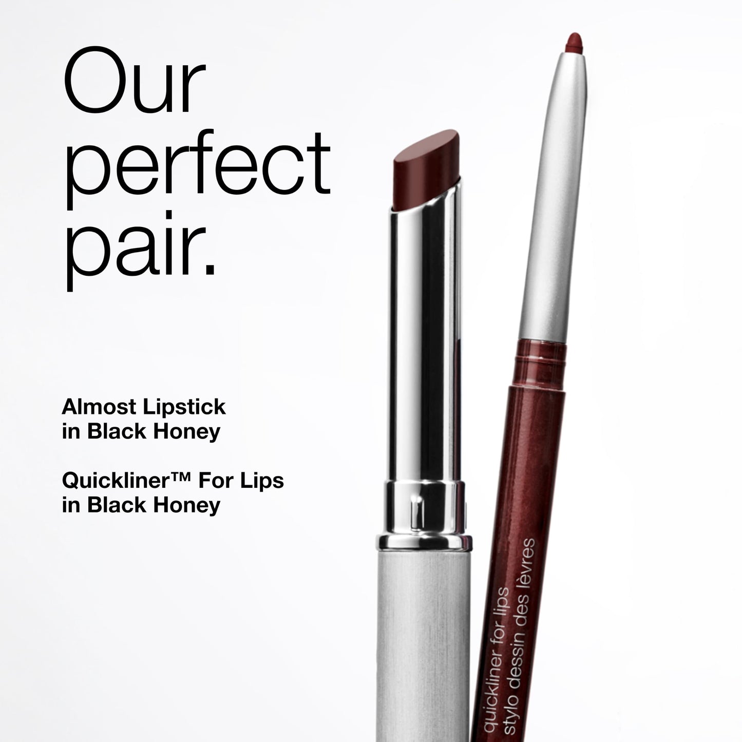 Clinique Long Lasting Quickliner Lip Liner | Non-Drying + No Sharpening, Black Honey
