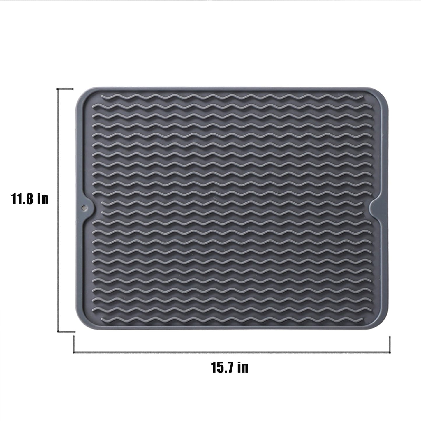 2 Pack Heat Mat for Curling Iron, Oversize Silicone Resistant Mat for Hair Tools, Hot Pad for Hair Straightener, Flat Irons and Hot Hair Styling Tools Home Travel Gym Salon (15.7" x 11.8")