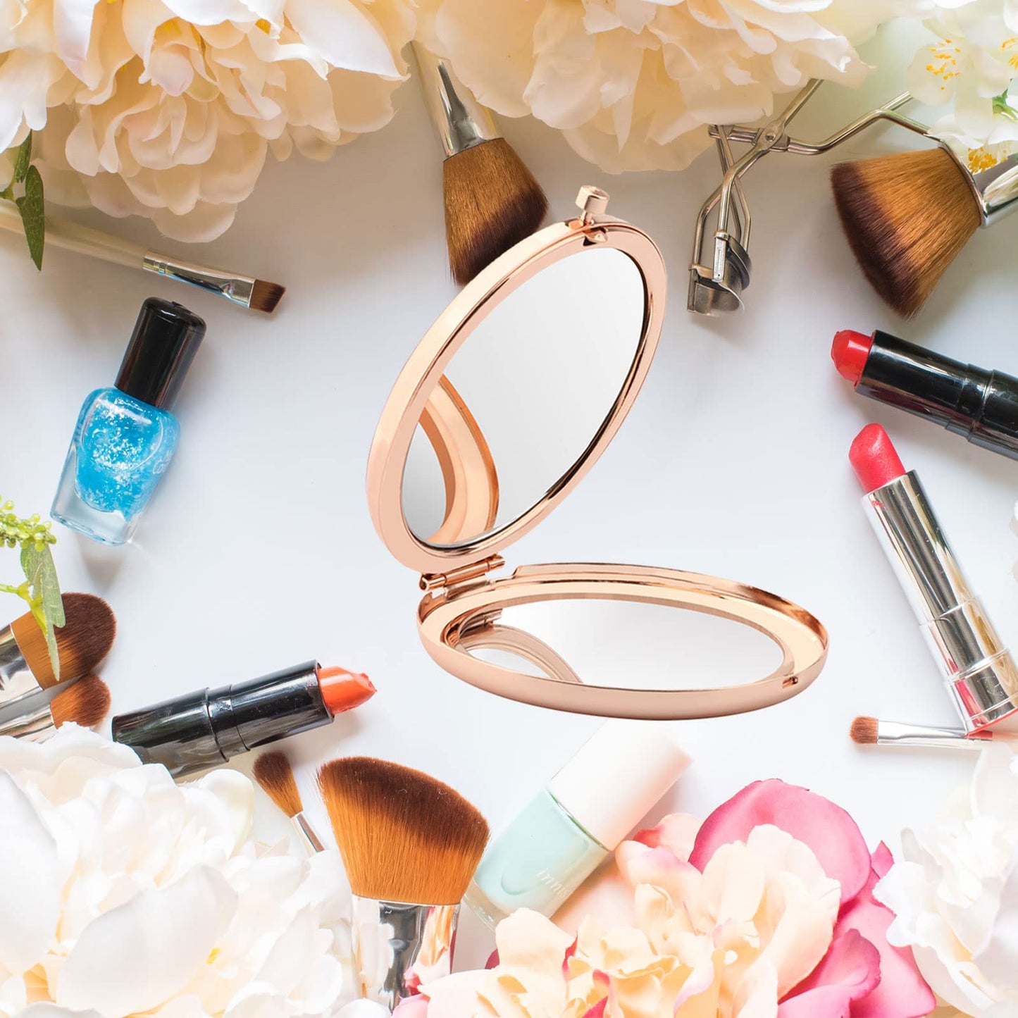 WSNANG Daughter Wedding Gift for Bride from Mom to My Daughter On Your Wedding Day Gift Compact Makeup Mirror Bridal Shower Gift (Dearest Daughter Mirror)