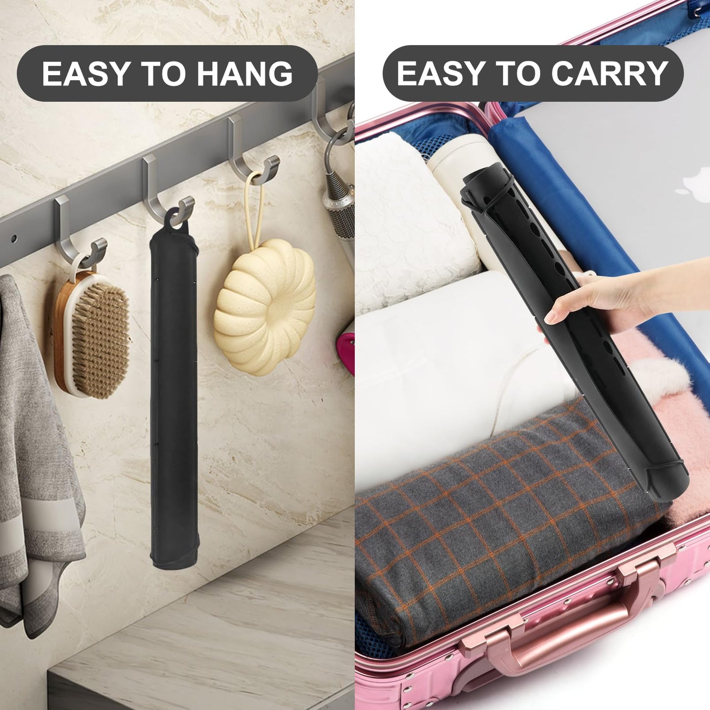 Ranphykx Sink Foldable Cover for Counter Space - Makeup Brush Cleaning Mat - Bathroom Makeup Tools Organizer Space Saver Bathroom Sink Silicone Cover