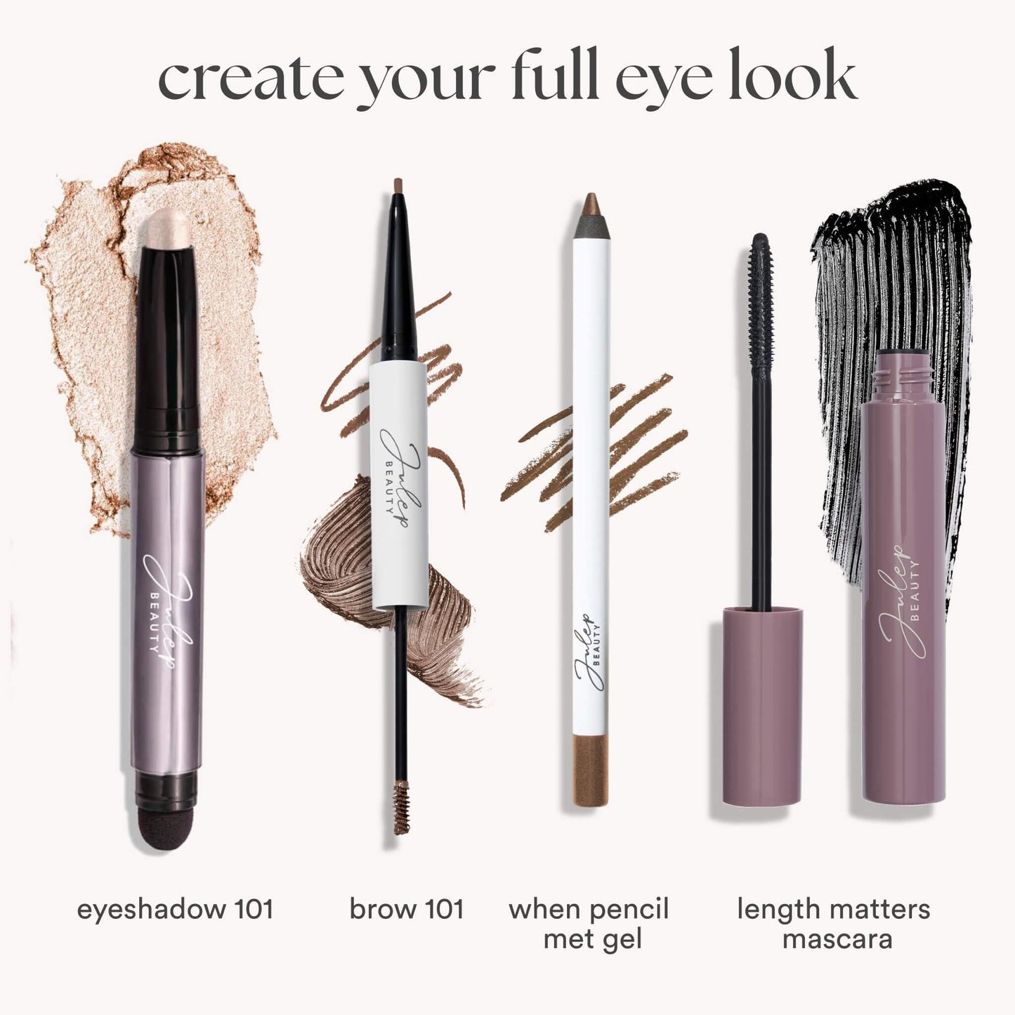Julep Eyeshadow 101 Cream-to-Powder Waterproof Eyeshadow Stick – Stone Matte – Long-Lasting, Buildable, Crease-Proof, Cruelty Free, Matte Finish with Built-In Smudger