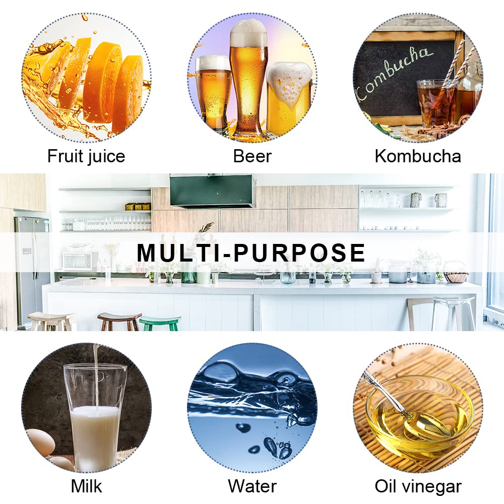 ZEBEIYU 12 Pack 4 oz Swing Top Glass Bottles,Flip Top Glass bottles with airtight Caps for Home Brewing Beer,Kombucha,2nd Fermentation,Kefir,Beverages,Soda,Oils,Vinegar,Limoncello,Vanilla extract
