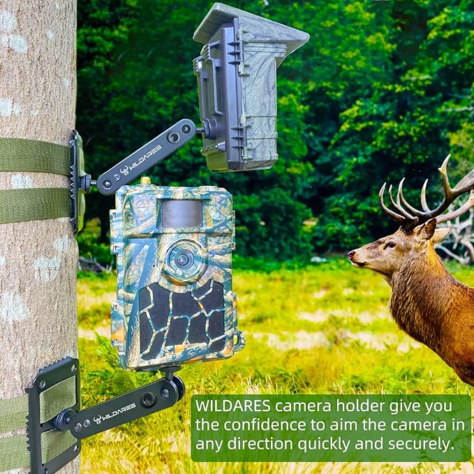 1" x 6.6' Trail Cam Strap,Trail Camera Straps,1800 lbs,Heavy-Duty Game Camera Mounting,Tree Belts,Wildares Durable Nylon Fiber,Long-Lasting Alloy Buckle,Pack of 4