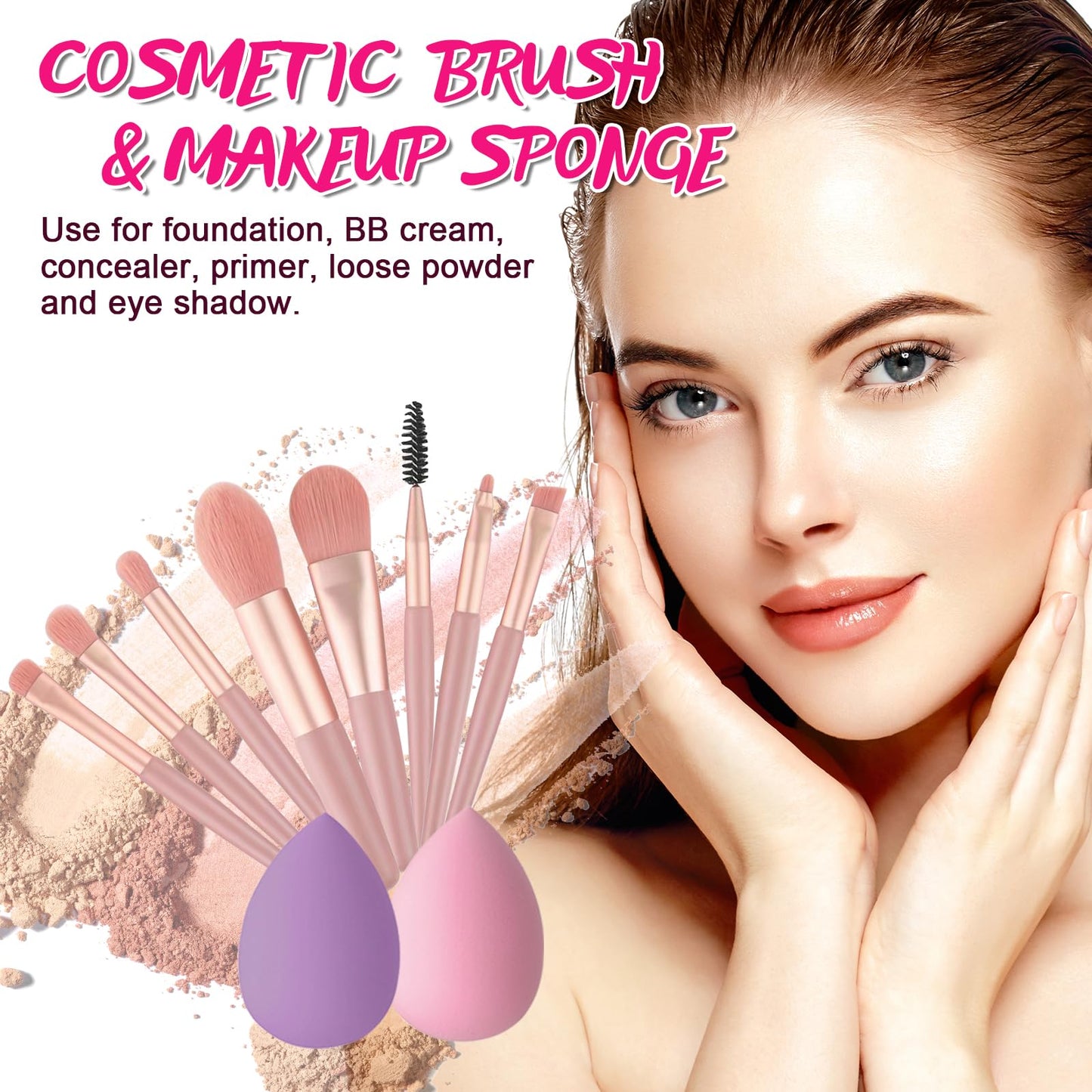 Makeup Kit for Women Full Kit, Beginner Makeup Set Gift Sets for Teen Girls, All in One Bulk Make Up Bundle Include Eyeshadow Palette Foundation Lip Gloss Concealer Eyeliner Mascara Makeup Brush Set