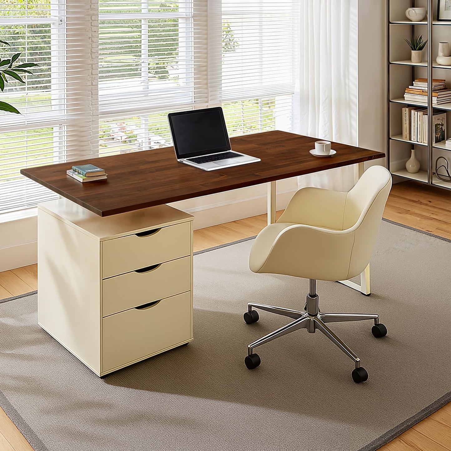 Bme Acacia Butcher Block Countertop, Wood Table Top, Butcher Block Desk Table Top for DIY Kitchen Island, Washer Dryer, or Workstation – Walnut – 48"L x 30"W x 1.5"Th