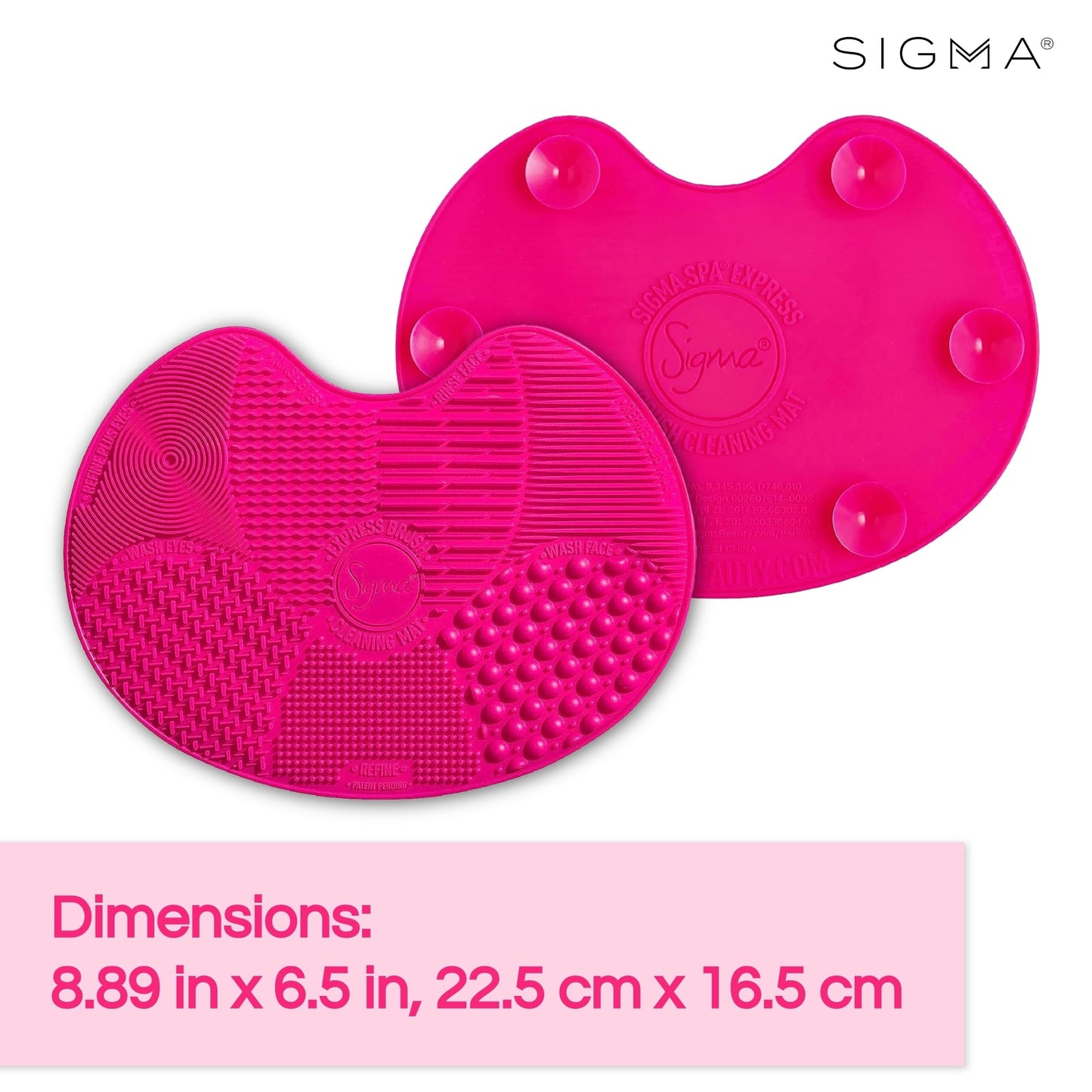 Sigma Beauty Women's Sigma Spa Express Brush Cleaning Mat, Pink, One Size