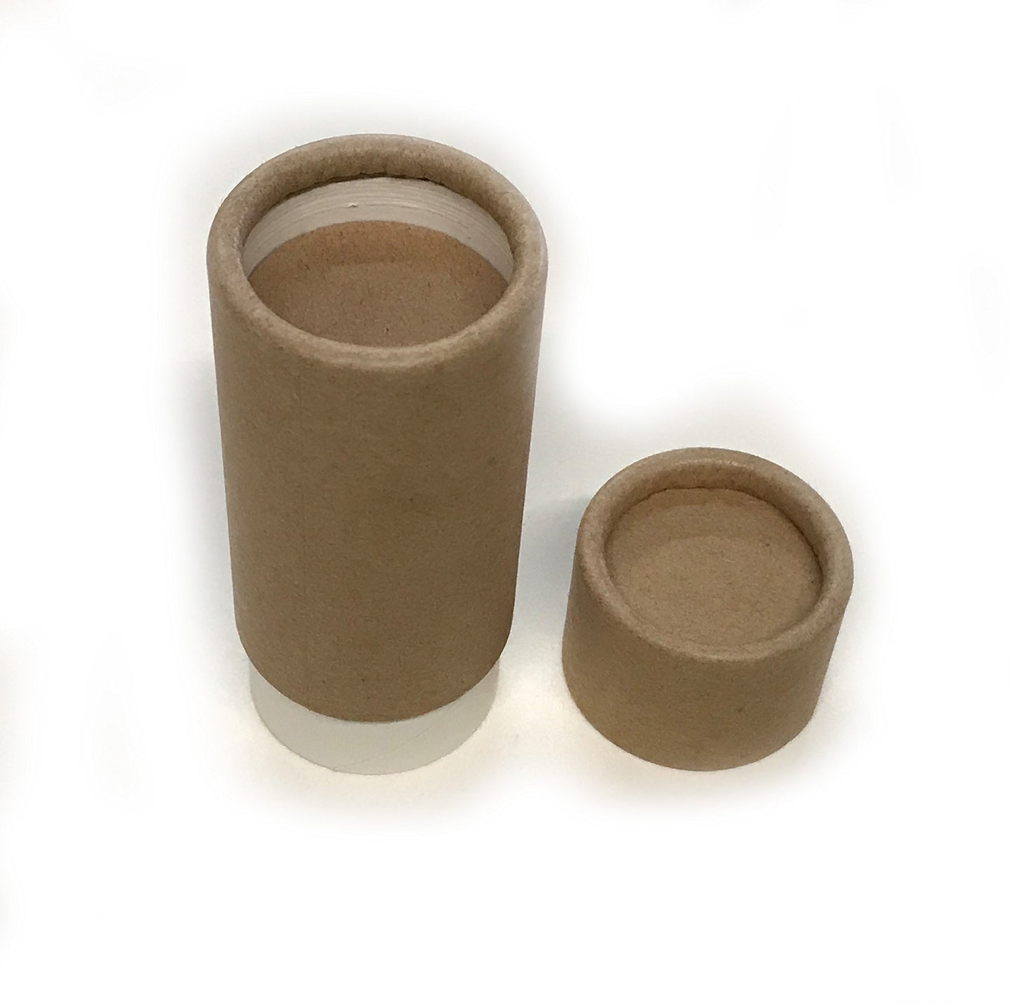 Empty Cardboard Deodorant Containers - 2.0 oz Push-up style, top-fill, reusable and biodegradable (6-Pack)