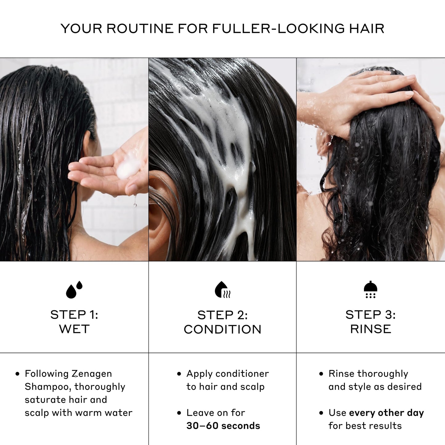 ZENAGEN Revolve Conditioner (Unisex) | Supports Scalp Health & Appearance of Fuller, Healthier Hair, Developed for Fine & Visibly Thinning Hair, Plant-Based, Color-Safe, Vegan, 200 mL / 6.75 oz