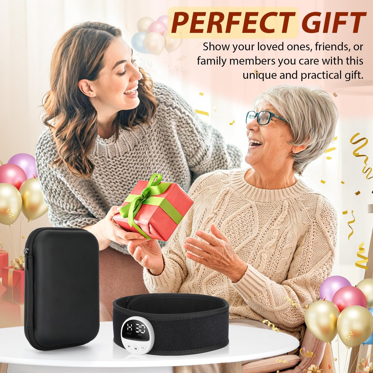 Upgraded 2-in-1 Red Light Therapy Belt for Throat & Neck, Dual-Wavelength 660nm Red Light & 810nm Near-Infrared Light,HD Display Controller,3 Red Light Modes,Timer Function,Relaxation & Daily Wellness