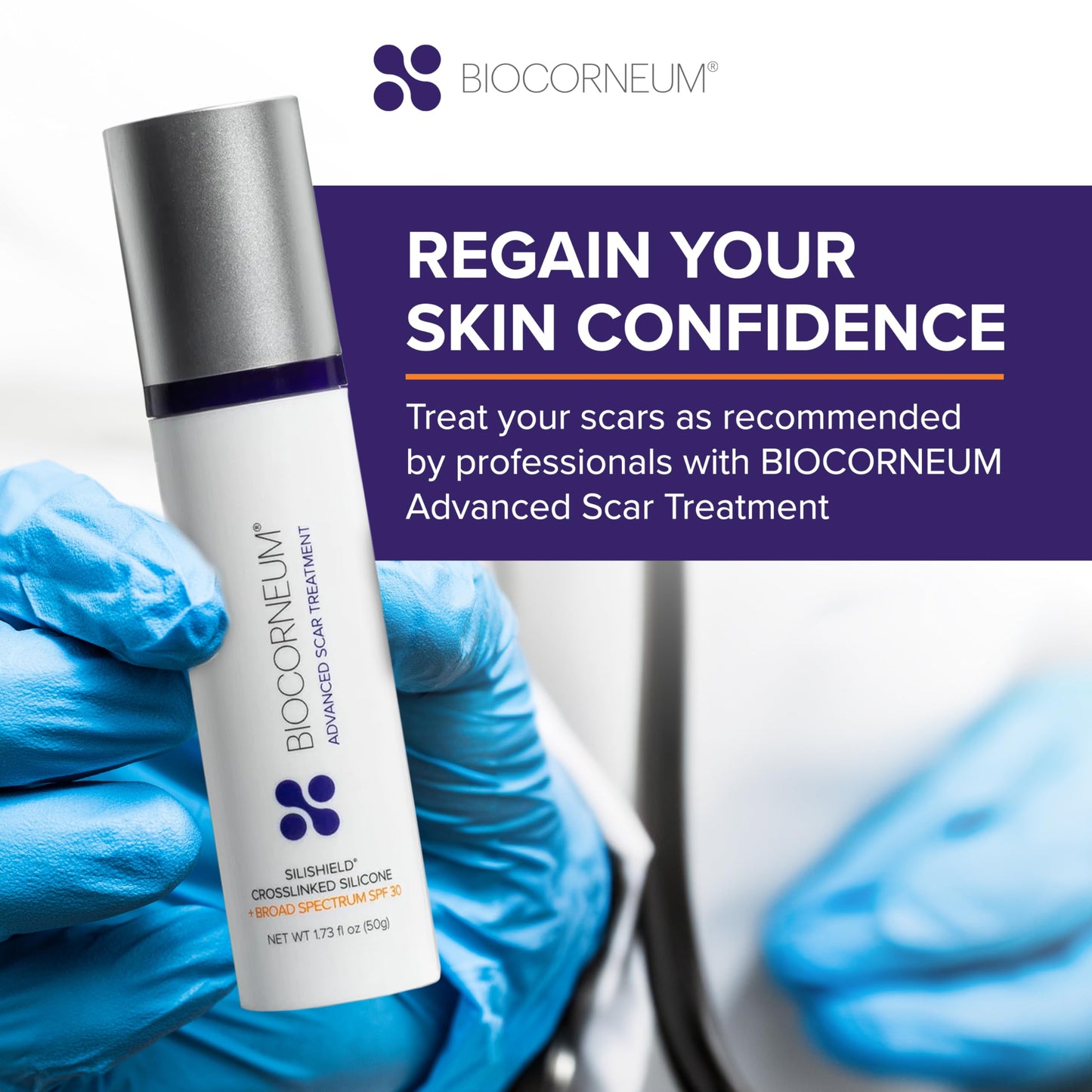 Advanced Scar Treatment with Silishield® & SPF 30 10g – Made in the USA, Fast-Drying, Water-Resistant Silicone Scar Gel - Surgeon Recommended for New & Old Scars - Suitable for Children Over 6 Months
