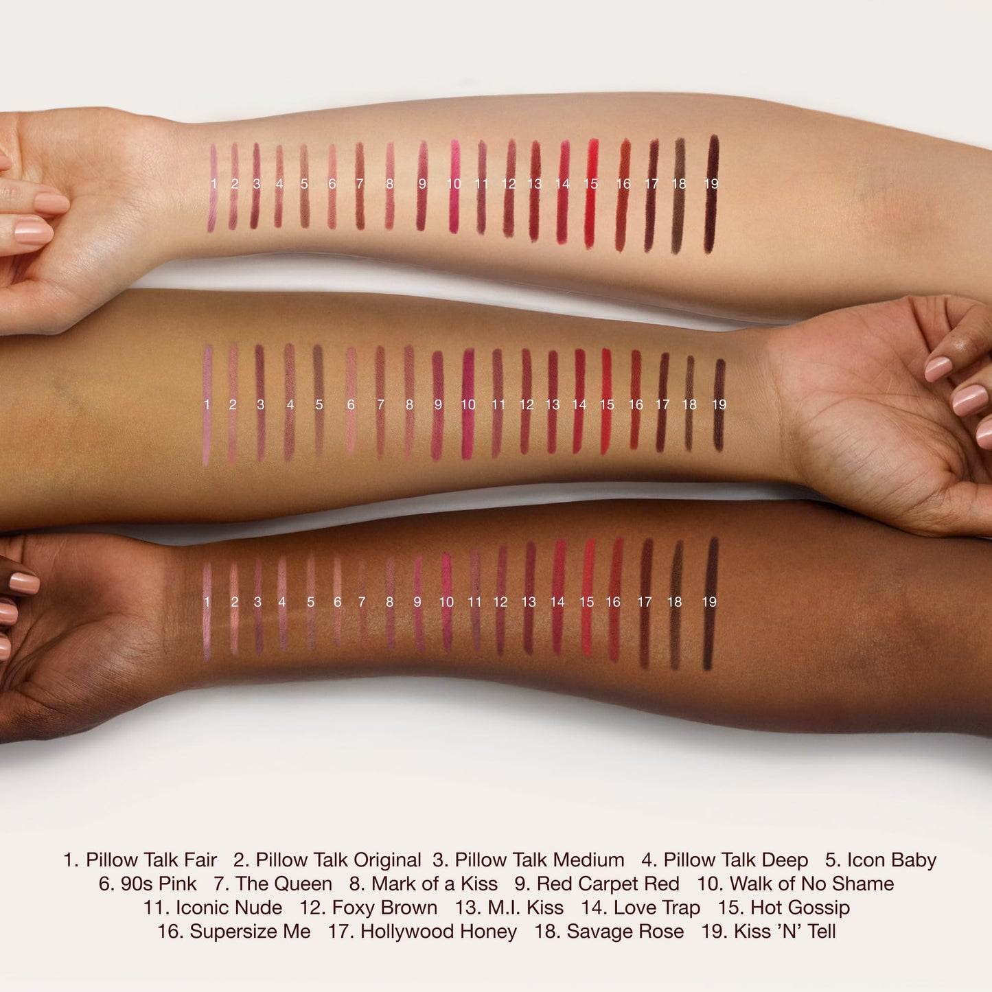 Charlotte Tilbury Lip Cheat Lip Liner Pencil - Creamy Fuller-Looking Lip Pencil with Jojoba Oil & Hyaluronic Acid - Waterproof, Smudge-Proof & Transfer-Proof - 6H Wear - Iconic Nude
